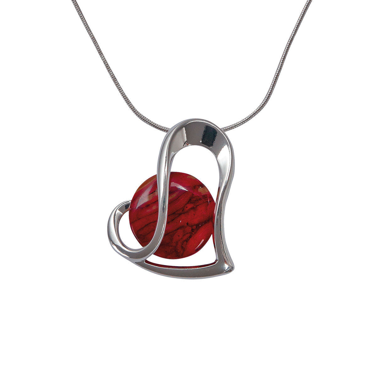 Heathergems Heart Wrap Pendant