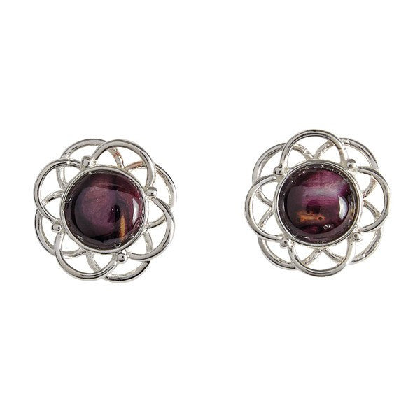 Heathergem Flower Earrings — Scotland House, Ltd.