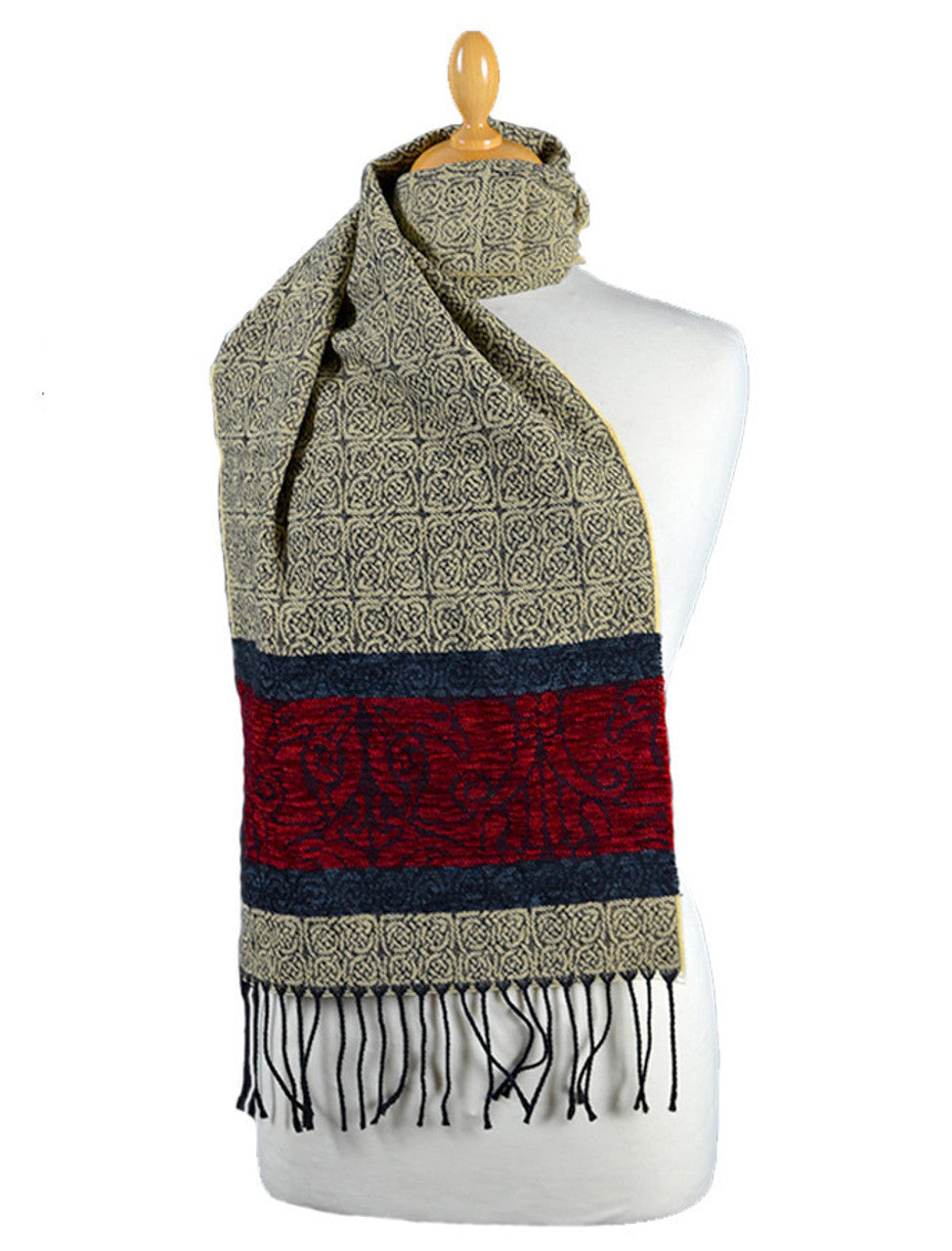 Handmade Scottish Scarf | Wool & Chenille Blend