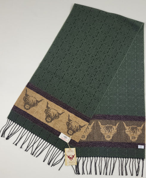 Handmade Scottish Scarf | Wool & Chenille Blend