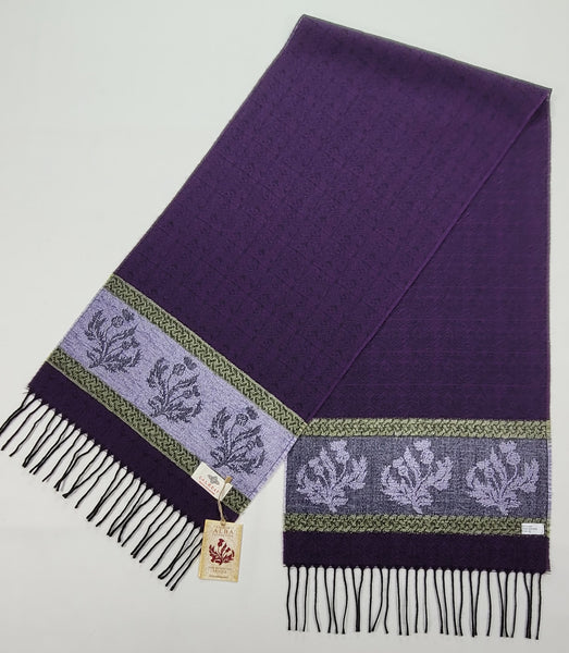 Handmade Scottish Scarf | Wool & Chenille Blend