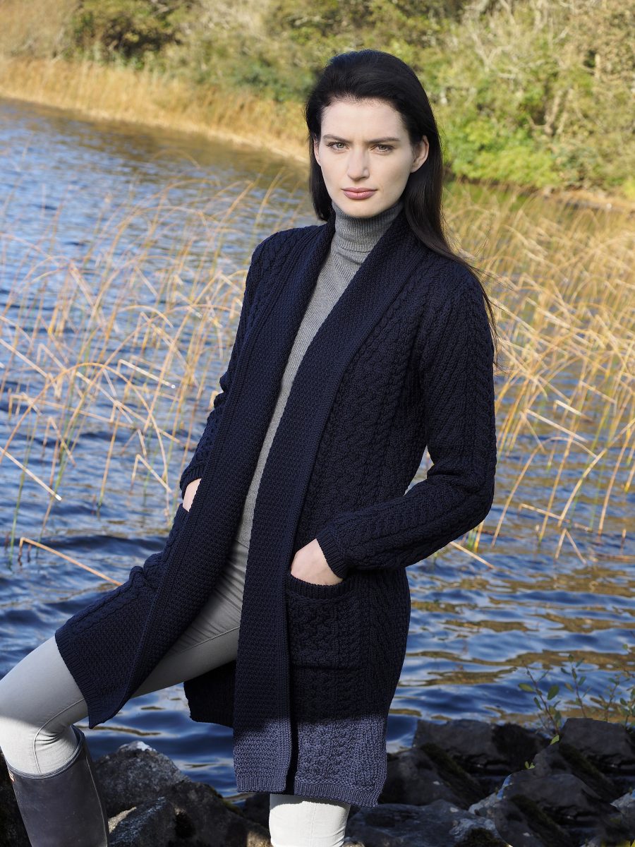 Aran Waterfall Cardigan Coat [2 Colors]