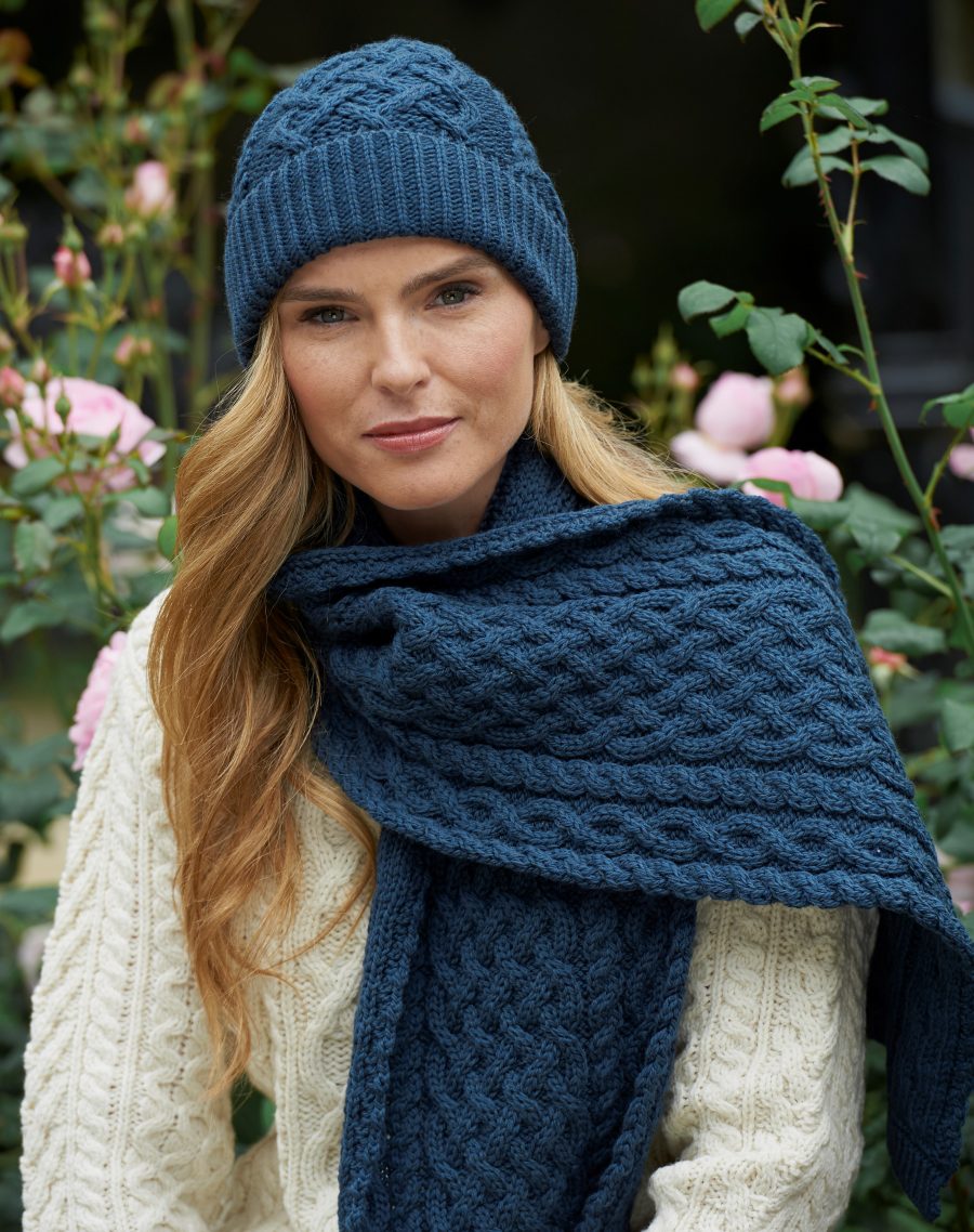 Aran Trellis Knit Scarf | Unisex [3 Colors]