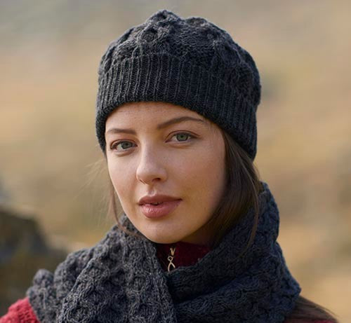 Aran Honeycomb Knit Beanie | Unisex [4 Colors]