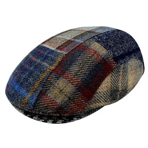 Baxter Patchwork Wool Driving Cap