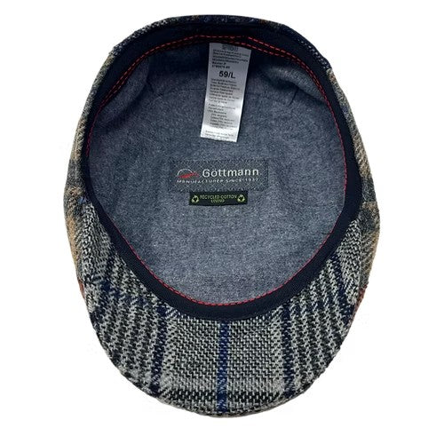 Baxter Patchwork Wool Driving Cap