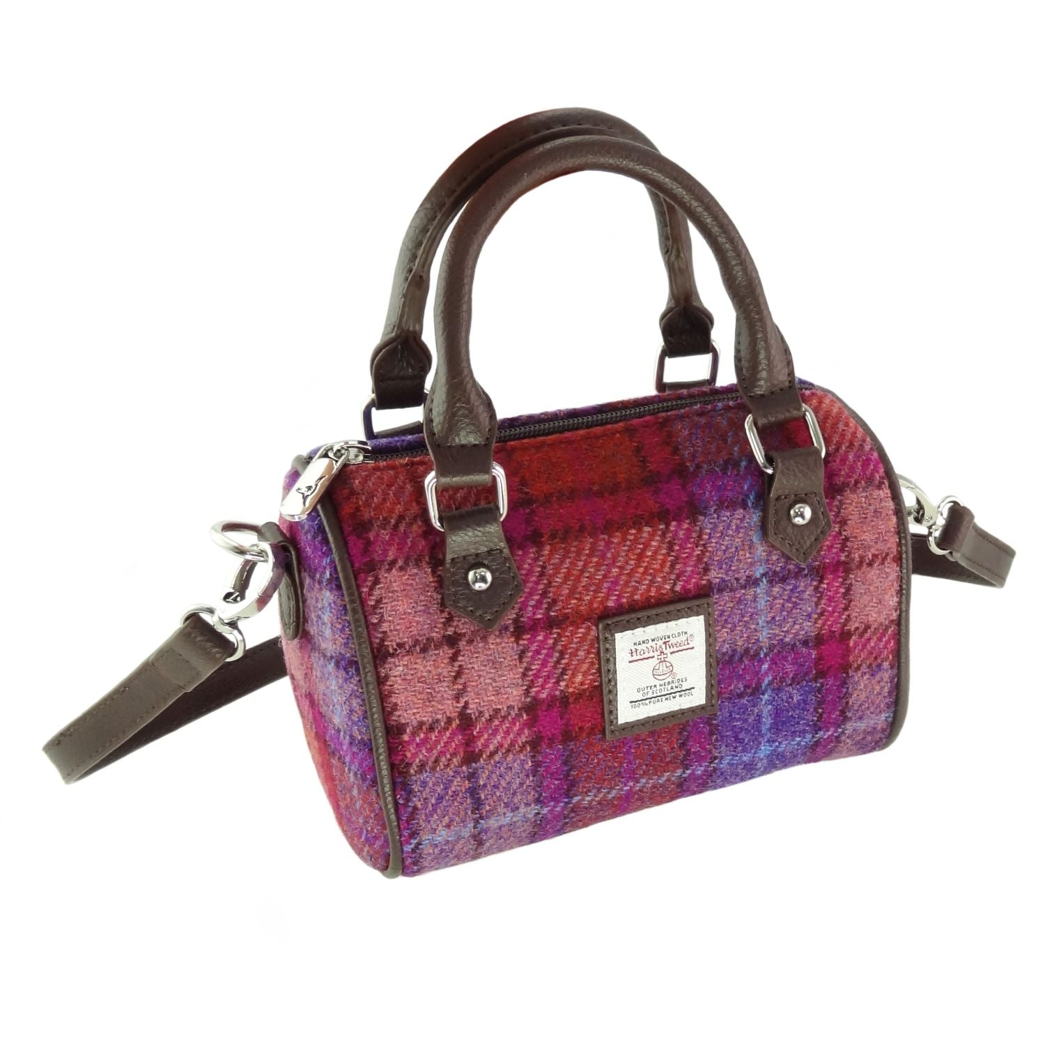 Harris Tweed Mini Bowling Handbag [17 Colors]
