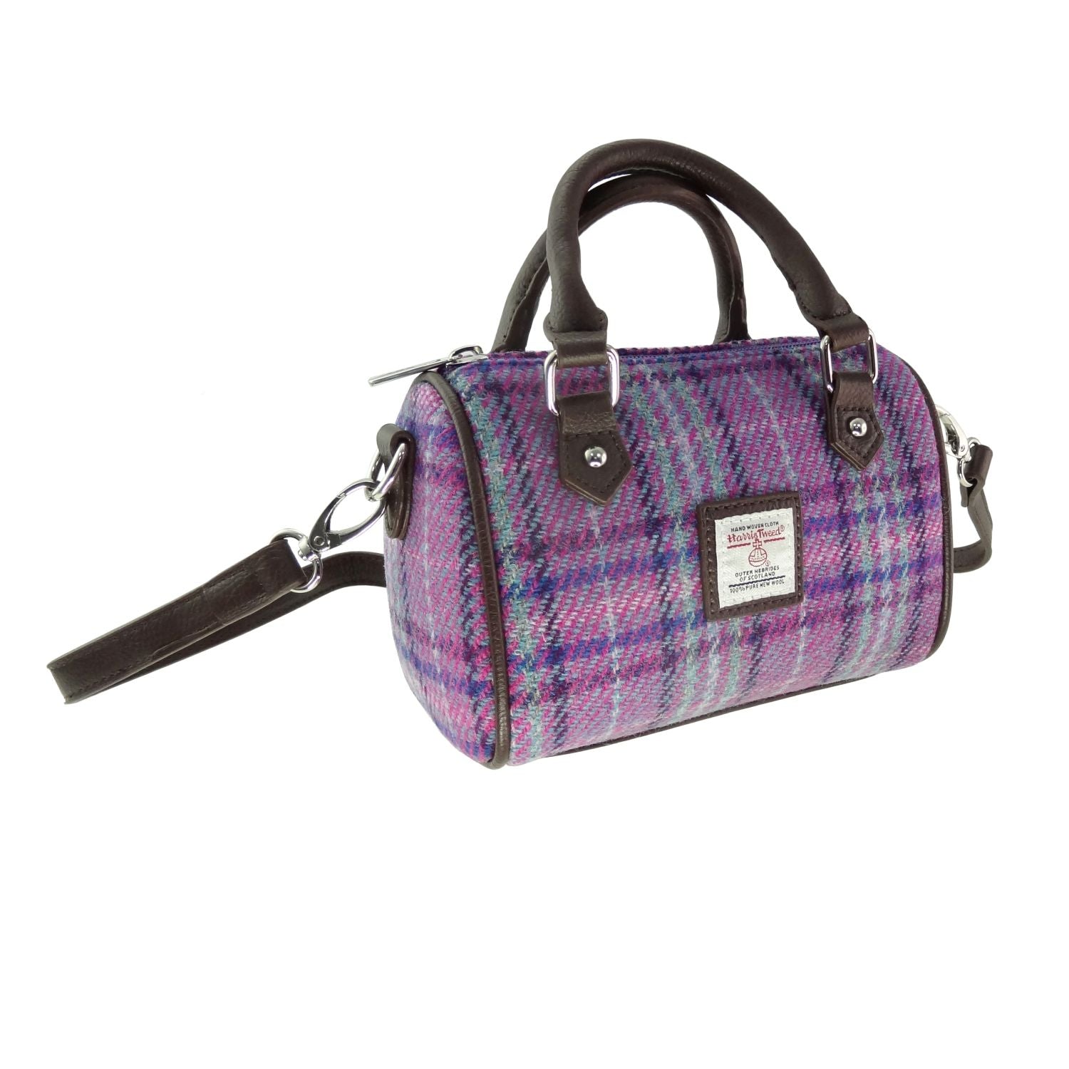 Harris Tweed Mini Bowling Handbag [17 Colors]