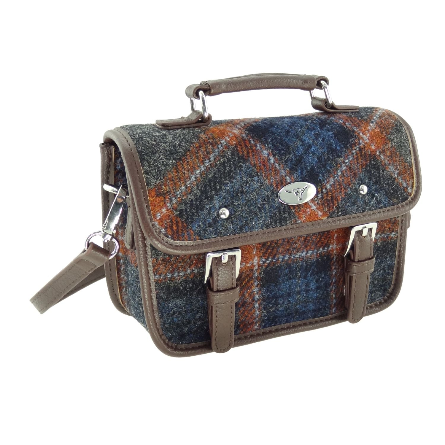 Bervie Harris Tweed Mini Satchel [11 Colors]
