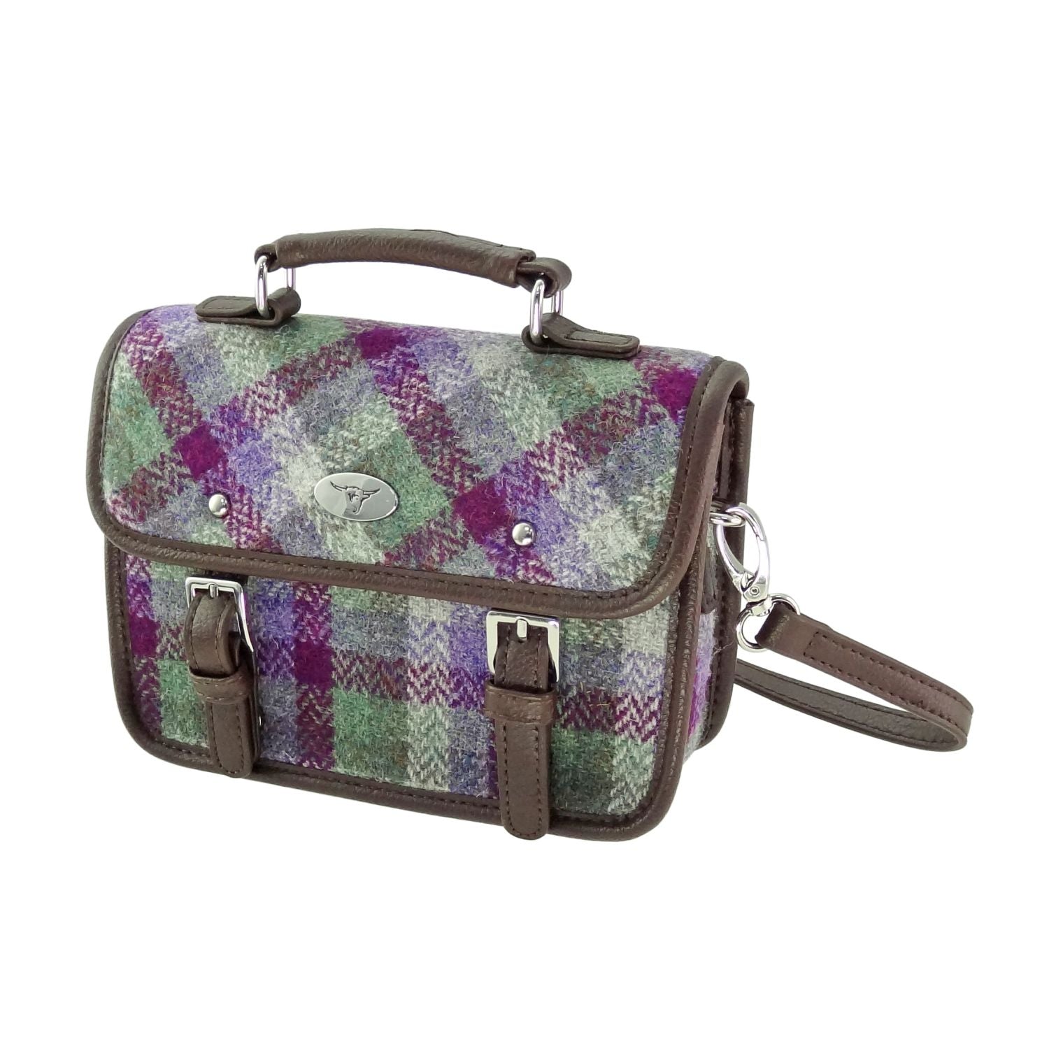 Bervie Harris Tweed Mini Satchel [11 Colors]