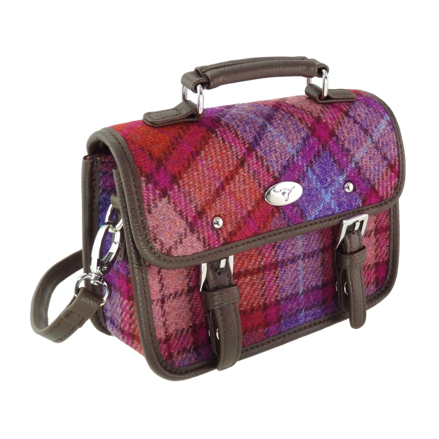 Bervie Harris Tweed Mini Satchel [11 Colors]