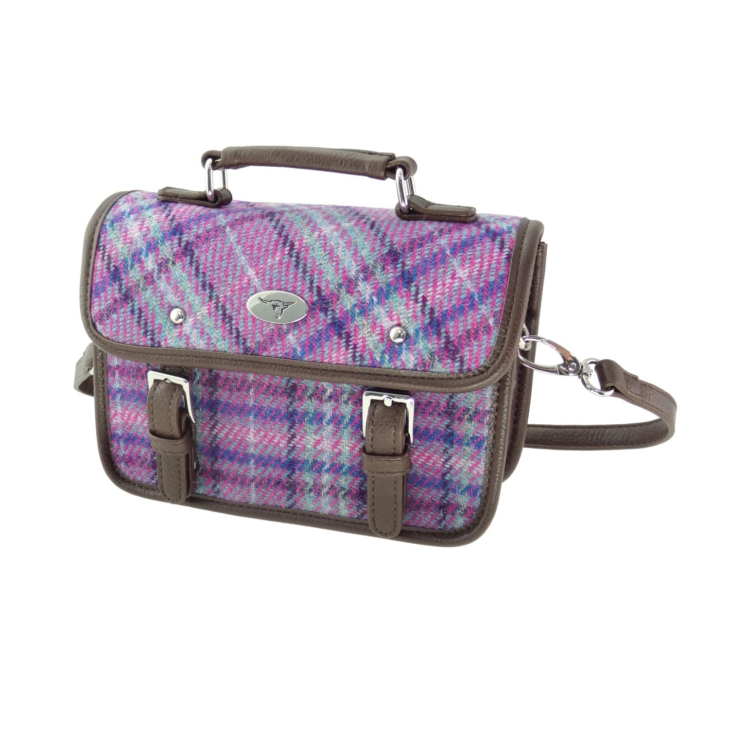 Bervie Harris Tweed Mini Satchel [11 Colors]