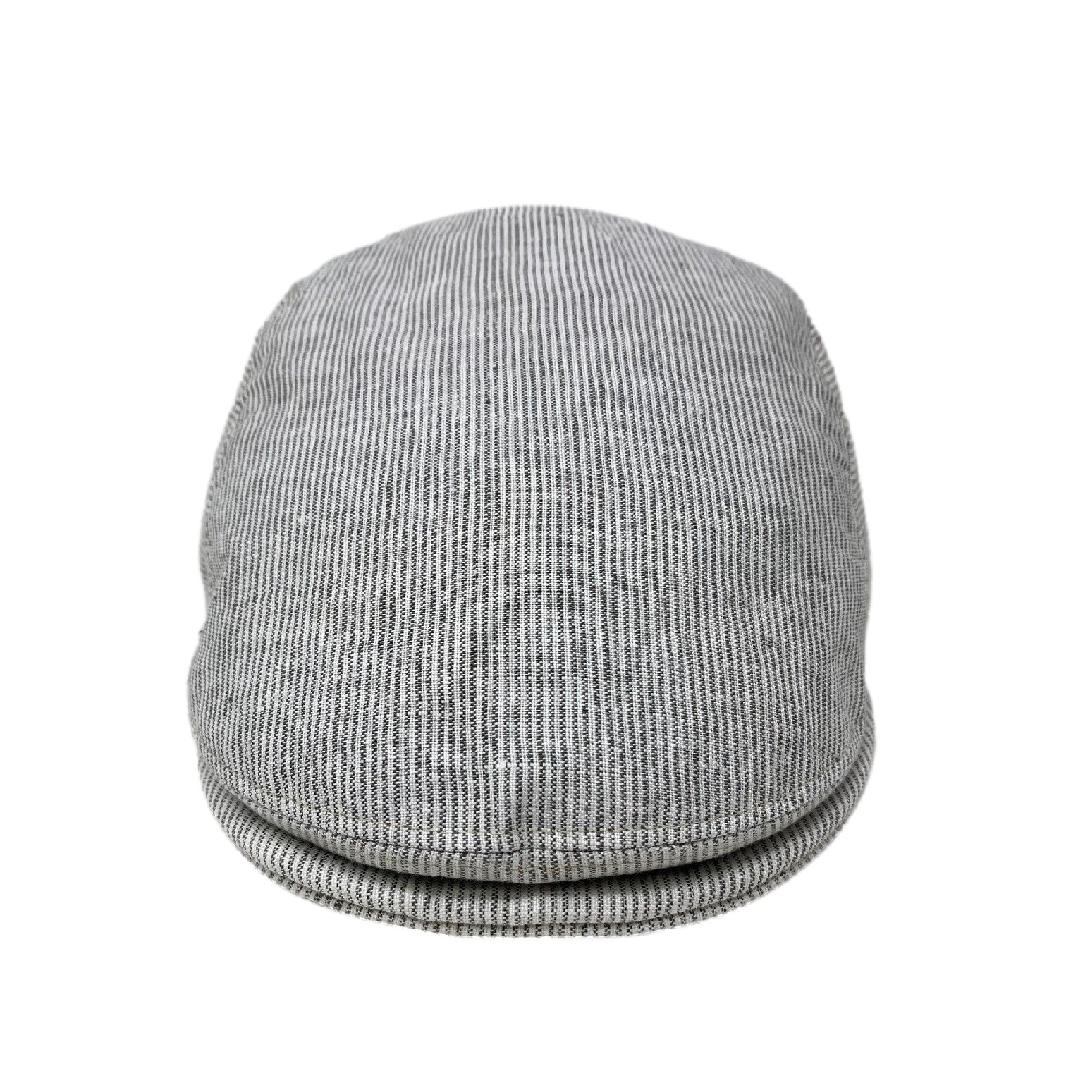 Boston Pinstripe Linen Driving Cap