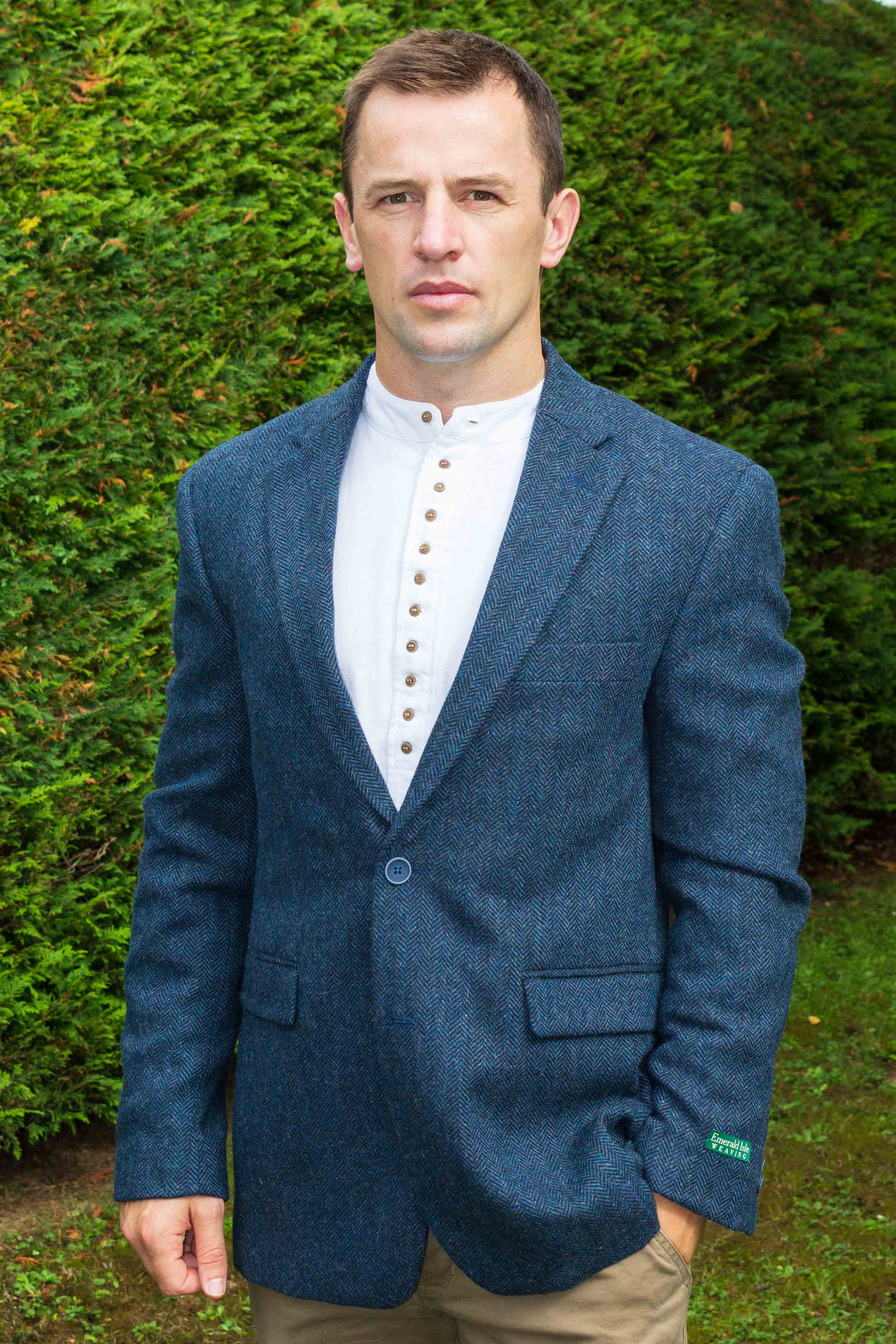 Herringbone Wool Blend Tweed Jacket [7 Colors]