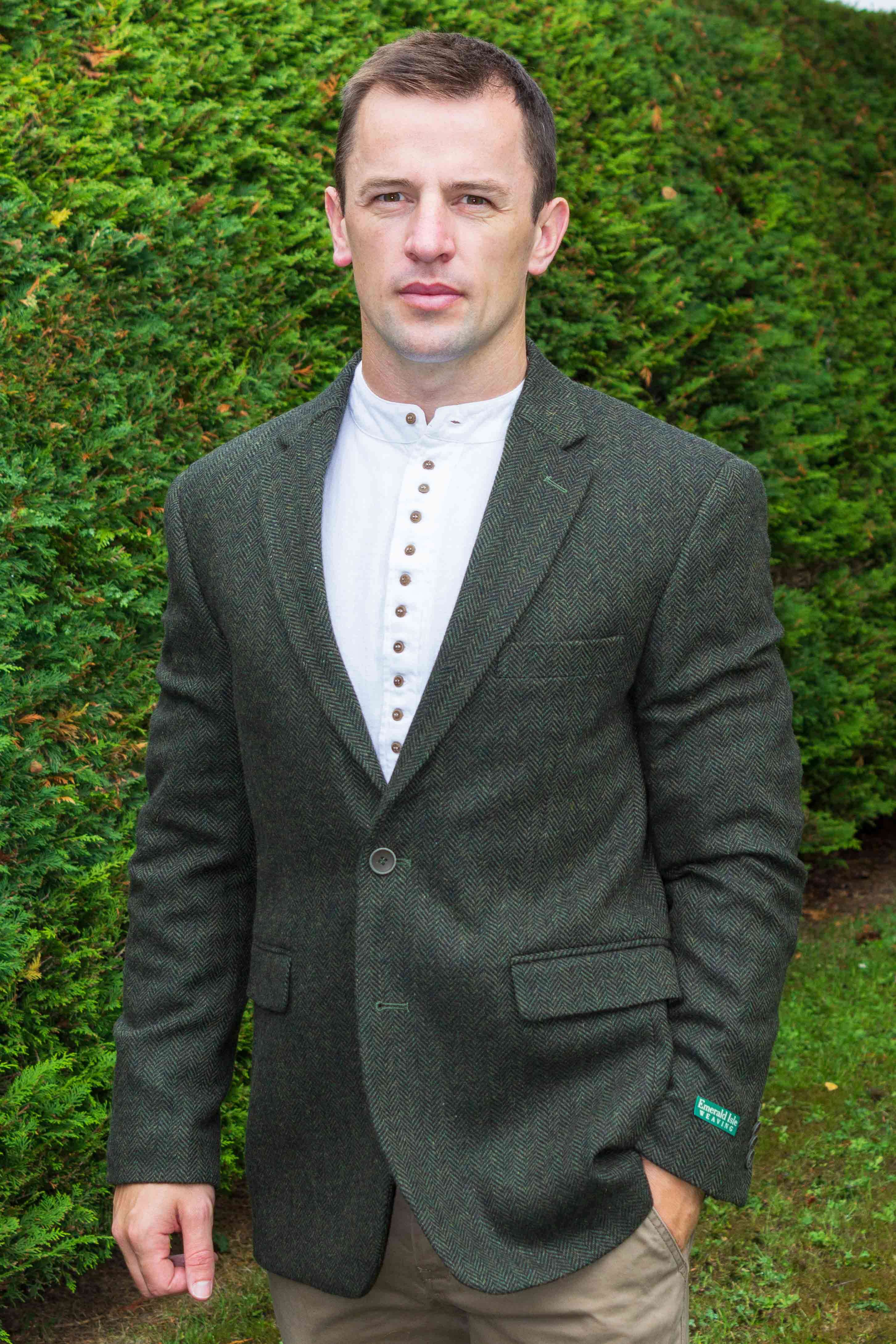 Herringbone Wool Blend Tweed Jacket [7 Colors]