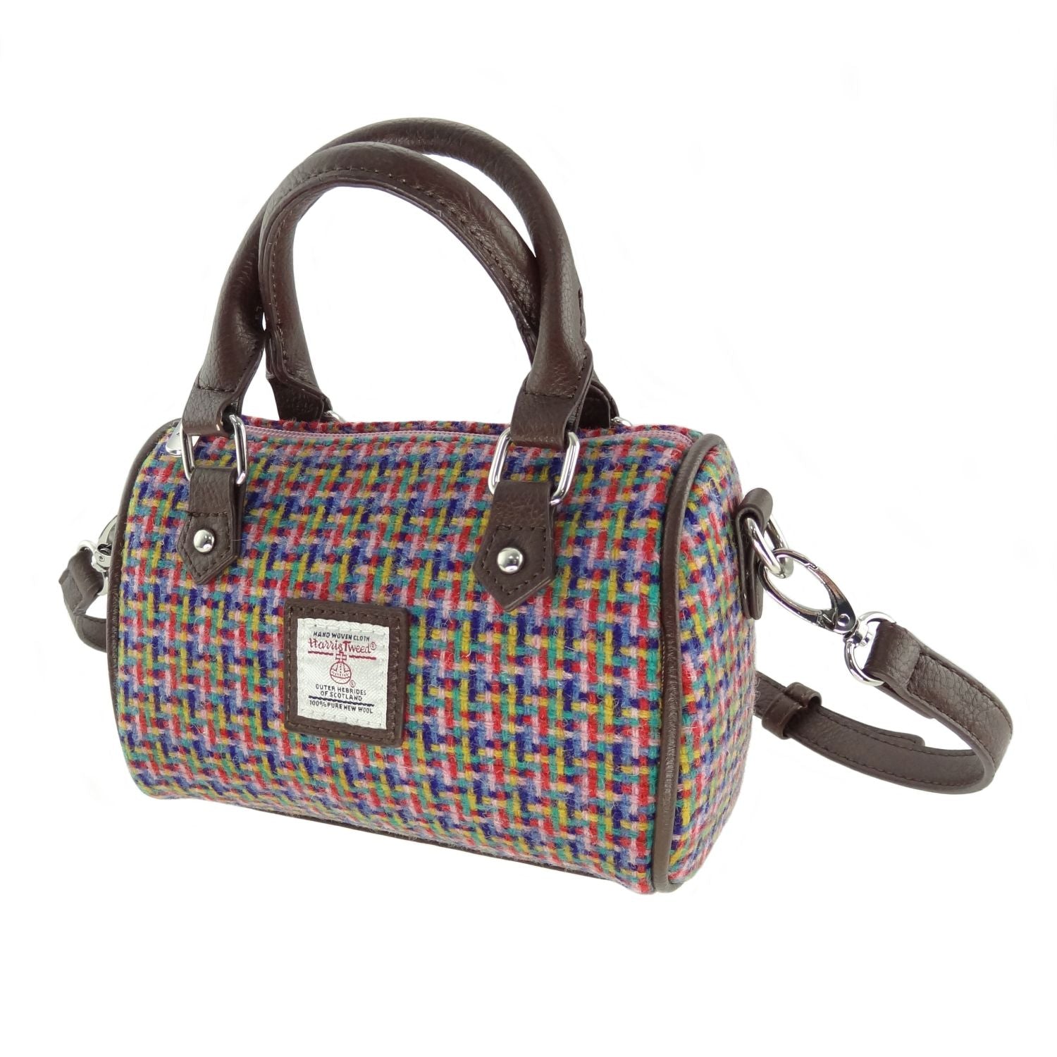 Harris Tweed Mini Bowling Handbag [17 Colors]