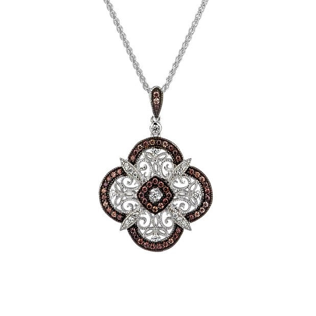 Night & Day Reversible Scalloped Pendant