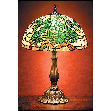 Stained Glass Shamrock Lamp — Scotland House, Ltd.