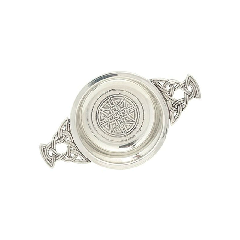 Handmade Pewter Quaich | 2.5" | Celtic Knots