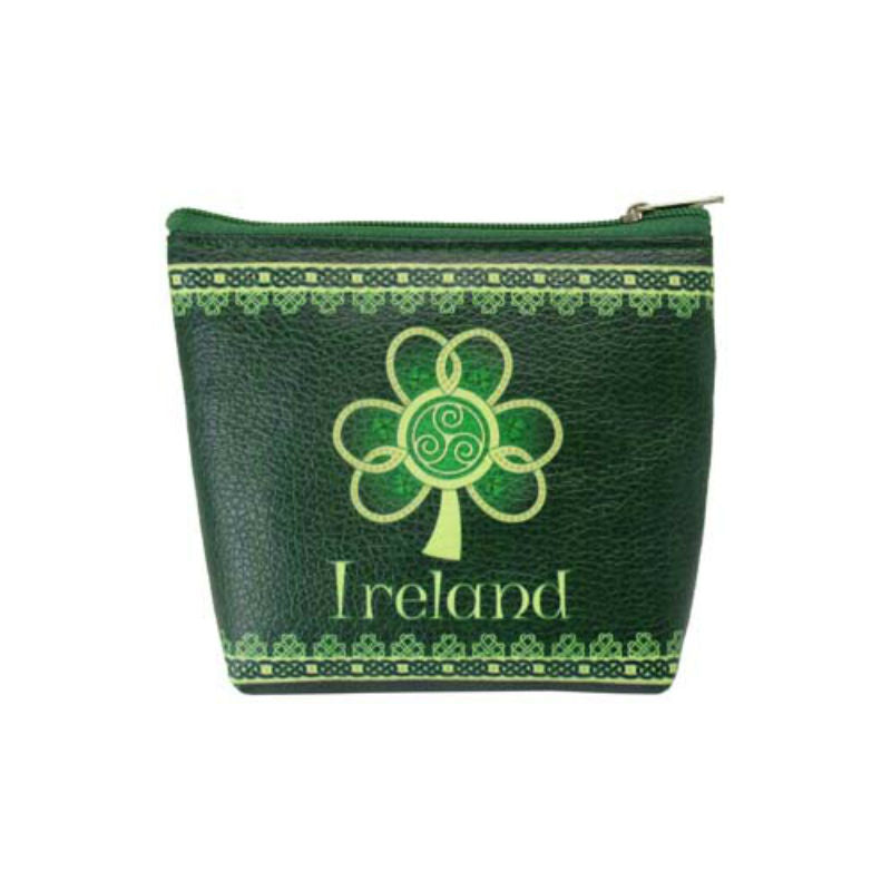 Shamrock Spiral Zip Purse