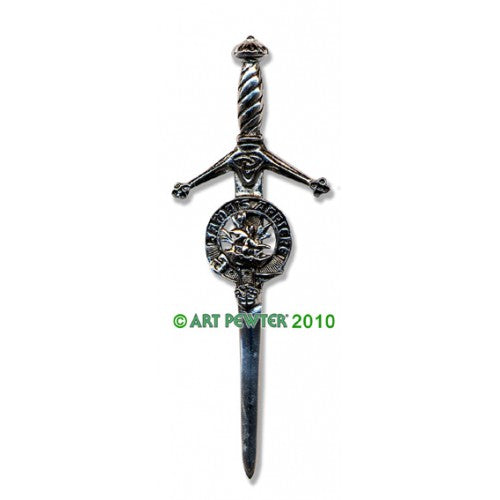 Clan Kilt Pin / Brooch from Art Pewter of Scotland — [ 68 Names ]
