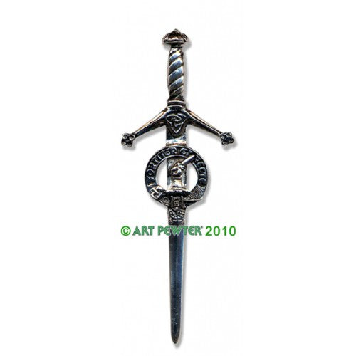 Clan Kilt Pin / Brooch from Art Pewter of Scotland — [ 68 Names ]