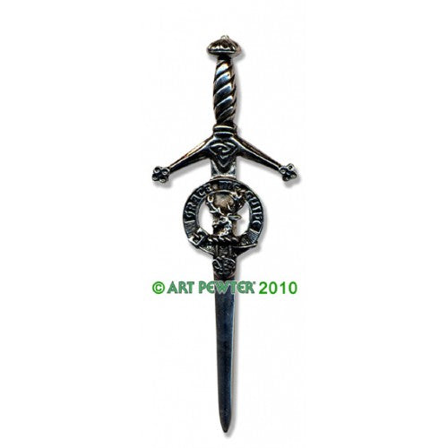 Clan Kilt Pin / Brooch from Art Pewter of Scotland — [ 68 Names ]