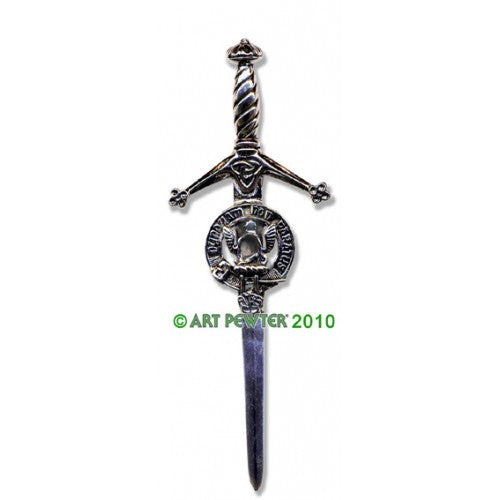 Clan Kilt Pin / Brooch from Art Pewter of Scotland — [ 68 Names ]