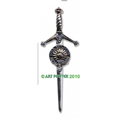 Clan Kilt Pin / Brooch from Art Pewter of Scotland — [ 68 Names ]