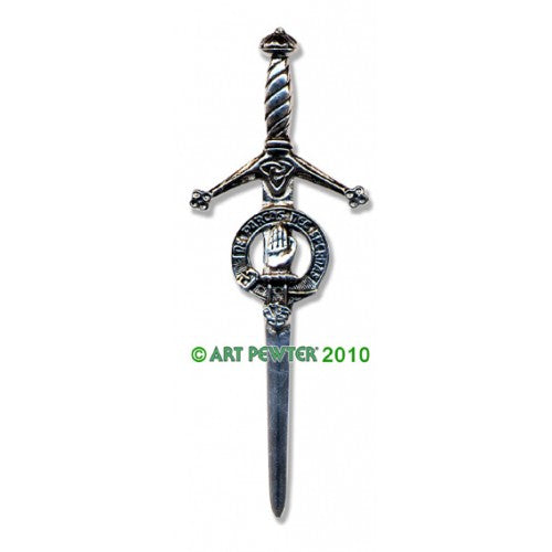 Clan Kilt Pin / Brooch from Art Pewter of Scotland — [ 68 Names ]