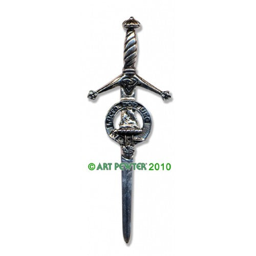 Clan Kilt Pin / Brooch from Art Pewter of Scotland — [ 68 Names ]