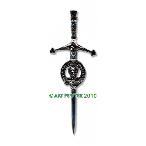 Clan Kilt Pin / Brooch from Art Pewter of Scotland — [ 68 Names ]