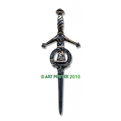 Clan Kilt Pin / Brooch from Art Pewter of Scotland — [ 68 Names ]