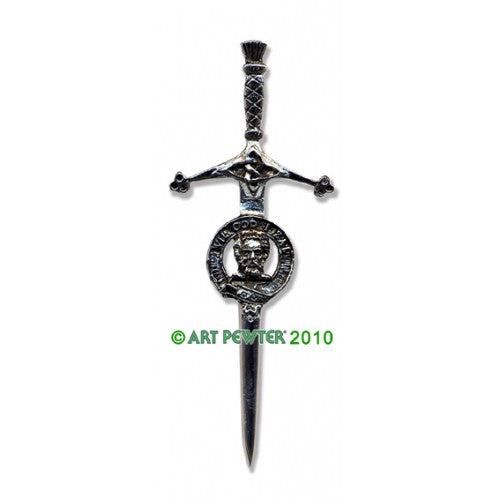 Clan Kilt Pin / Brooch from Art Pewter of Scotland — [ 68 Names ]