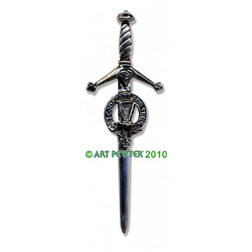 Clan Kilt Pin / Brooch from Art Pewter of Scotland — [ 68 Names ]