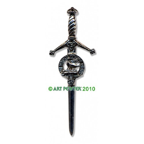 Clan Kilt Pin / Brooch from Art Pewter of Scotland — [ 68 Names ]
