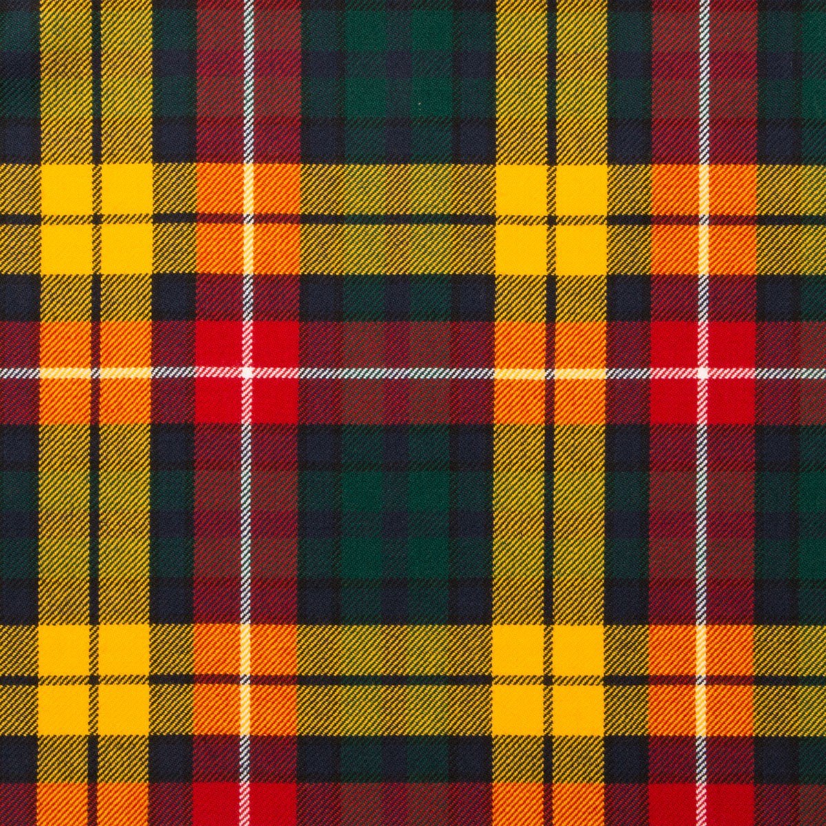 Buchanan Modern Tartan — Scottish Worsted Wool Scarf