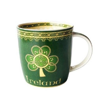 Ireland Shamrock Spiral Mug