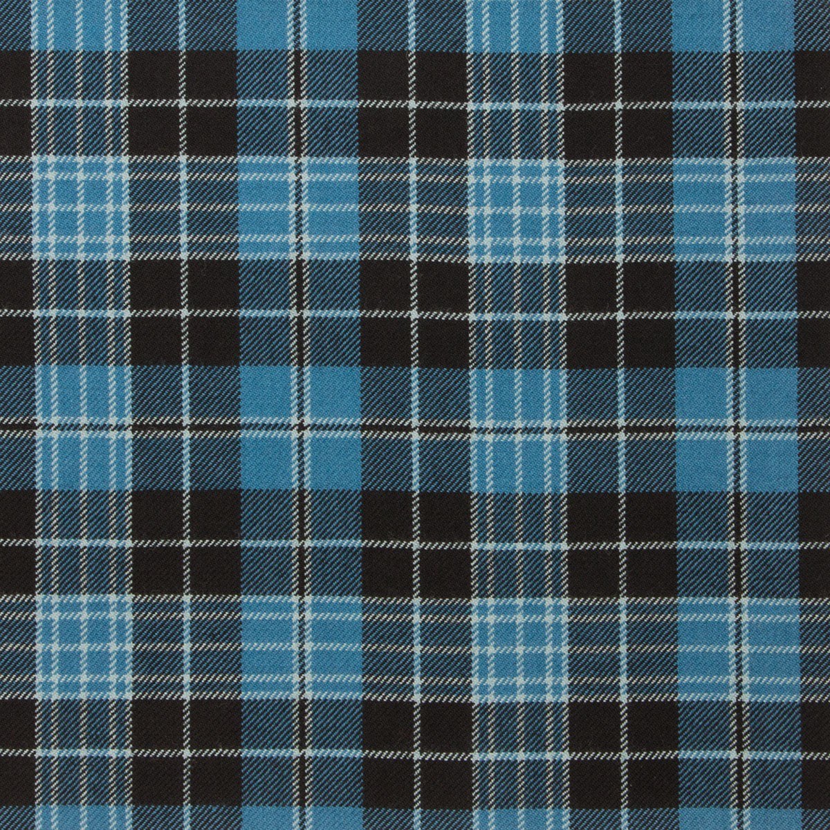 Clergy Blue Tartan — Scottish Worsted Wool Scarf