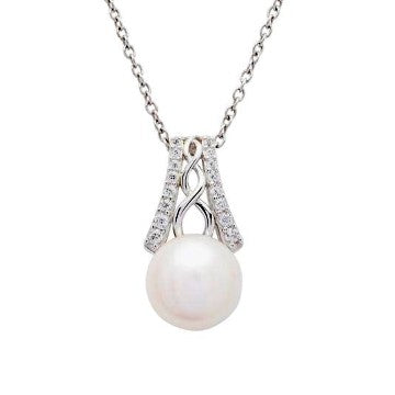 Sterling Silver Trinity Pearl Pendant